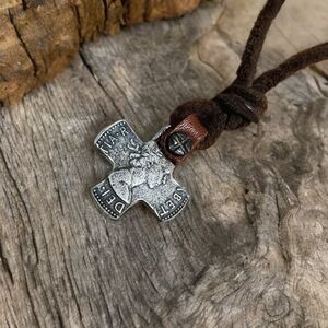 VINTAGE Abercrombie & Fitch leather necklace - RARE